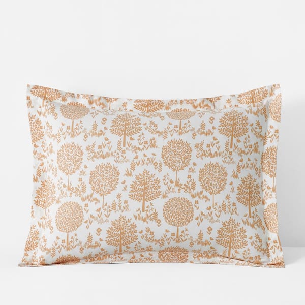 The Company Store Company Kids Wild Grove White Multi Organic Cotton Percale Standard Sham
