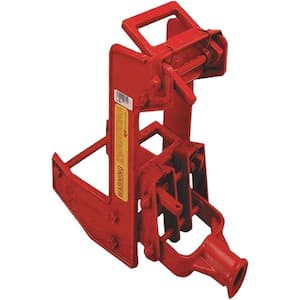 Portable Wall Jack Guardian Fall Protection with 1-1/2 in. x 3-1/2 in Fir Poles - 1 in Od Steel Pipe in Red