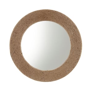 Cove 26 in. W x 26 in. H Natural Wall Mirror