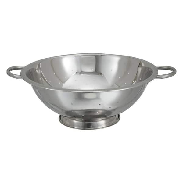 Winco 8 qt. Stainless Steel Colander