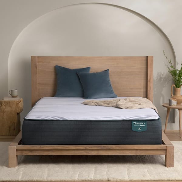 Beautyrest Harmony Hybrid Driftwood Bay King Plush 12.5 in. Standard Profile Mattress Set