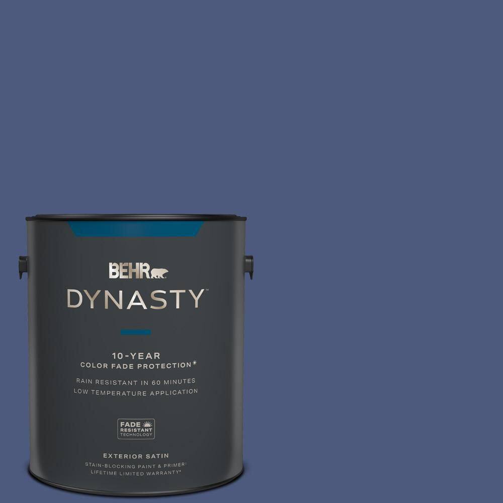 BEHR DYNASTY 1 gal. BIC37 Dark Iris Satin Enamel Exterior Stain