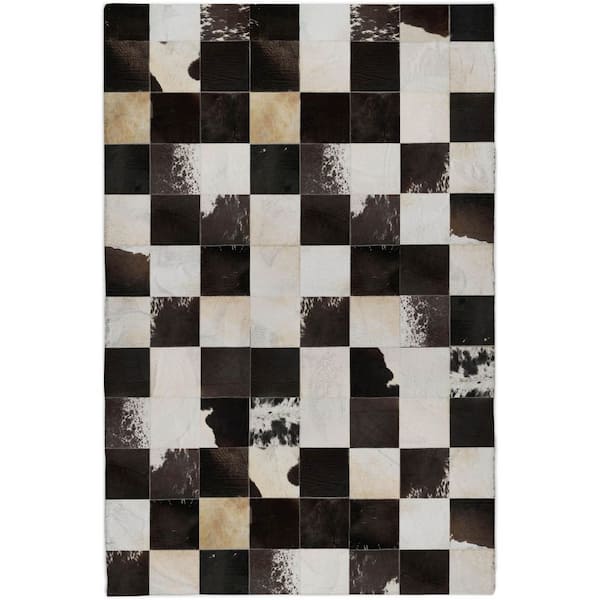 Dream Shag Premium Machine Washable Abstract ADS105 Black 10 ft. x 14 ft. Area Rug