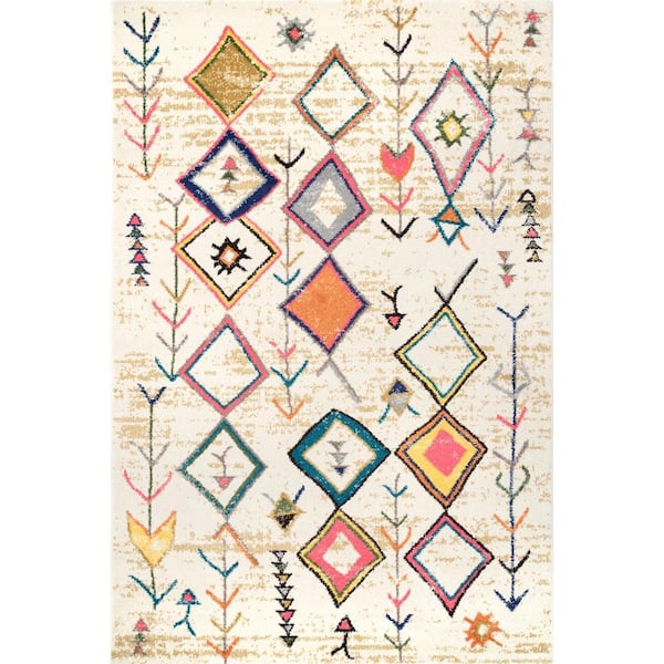 nuLOOM Vivian Moroccan Tribal Multi 7 ft. x 9 ft. Area Rug