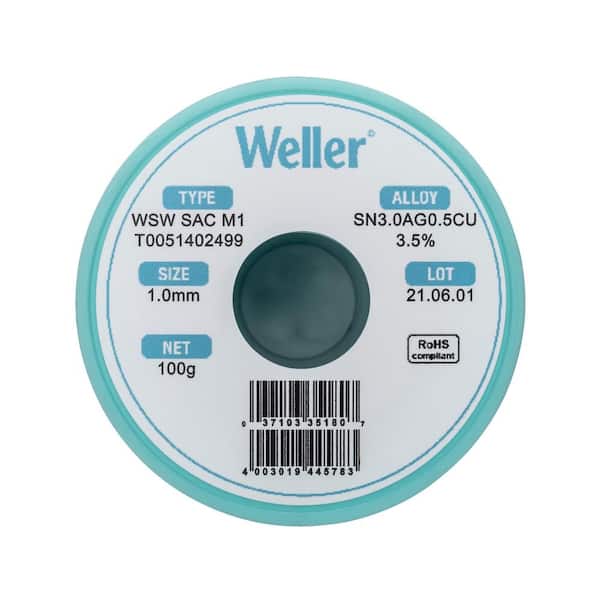 Weller SAC M1 Solder Wire, Ø 1,0 mm, 100g