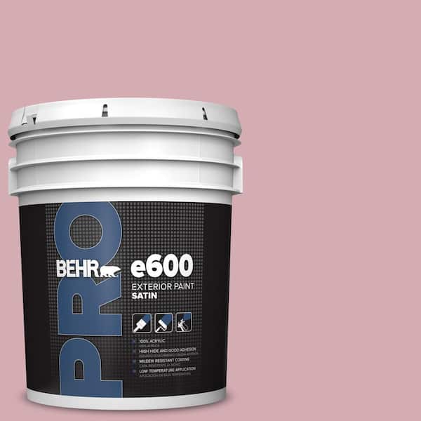 BEHR PRO 5 gal. #S130-3 Ballet Rose Satin Exterior Paint