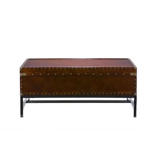 Bernadette 24 in. L Brown 18 in. H Rectangle MDF Coffee Table
