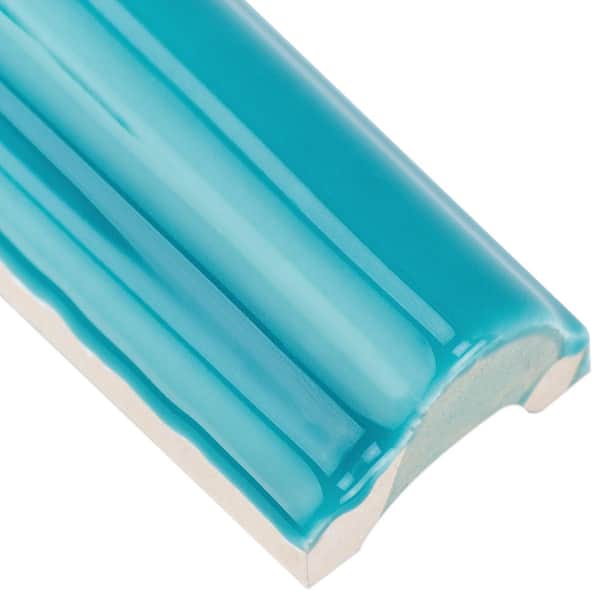 Newport White 1 in. x 10 in. Polished Ceramic Wall Pencil Liner Tile Newport White 1 in. x 10 in. Polished Ceramic Wall Pencil Liner Tile