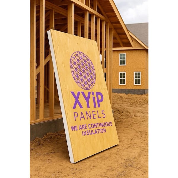 XYiP Panels R-9.35 Structural Insulated Sheathing Panel, 4 ft. x 8