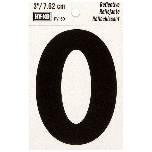 HY-KO 3 in. Vinyl Reflective Letter O
