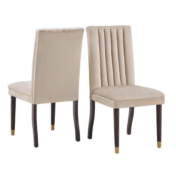 velvet taupe chair