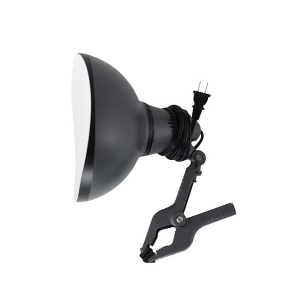 1100-Plastic Portable Clamp Lamp Jobsite Lighting up to 75-Watts, Light not Included Energy-Efficient (1-Pack)