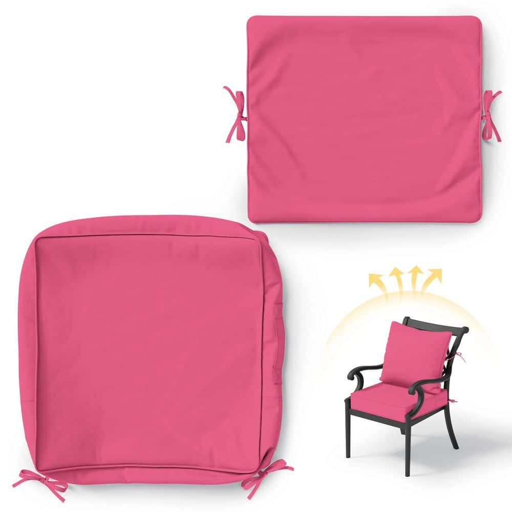 22 in. x 24 in. Slipcover Replacement Outdoor Waterproof Seat&Back Cover Set for Chair and Sofa Barbie Pink price history on PriceWatchPro