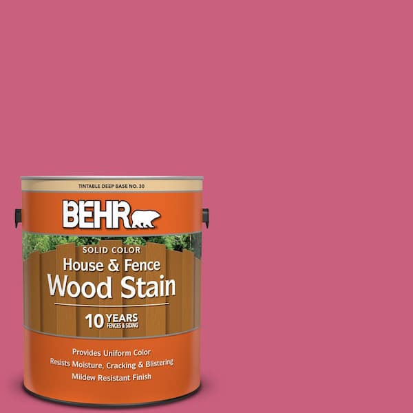 BEHR 1 gal. #P130-6 Ballerina Tutu Solid Color House and Fence Exterior Wood Stain