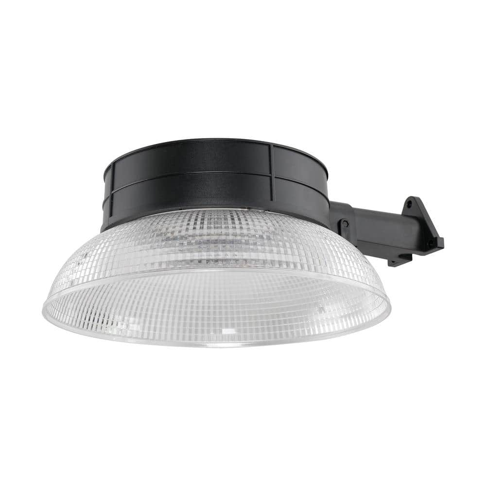 NA 400- Watt Equivalent Integrated LED Black Solar Powered Motion Sensing Area Light, 5000K