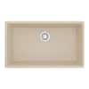 Karran QU- 812 Quartz 32.5 in. Large Single Bowl Undermount Kitchen Sink in Bisque QU-812-BI
