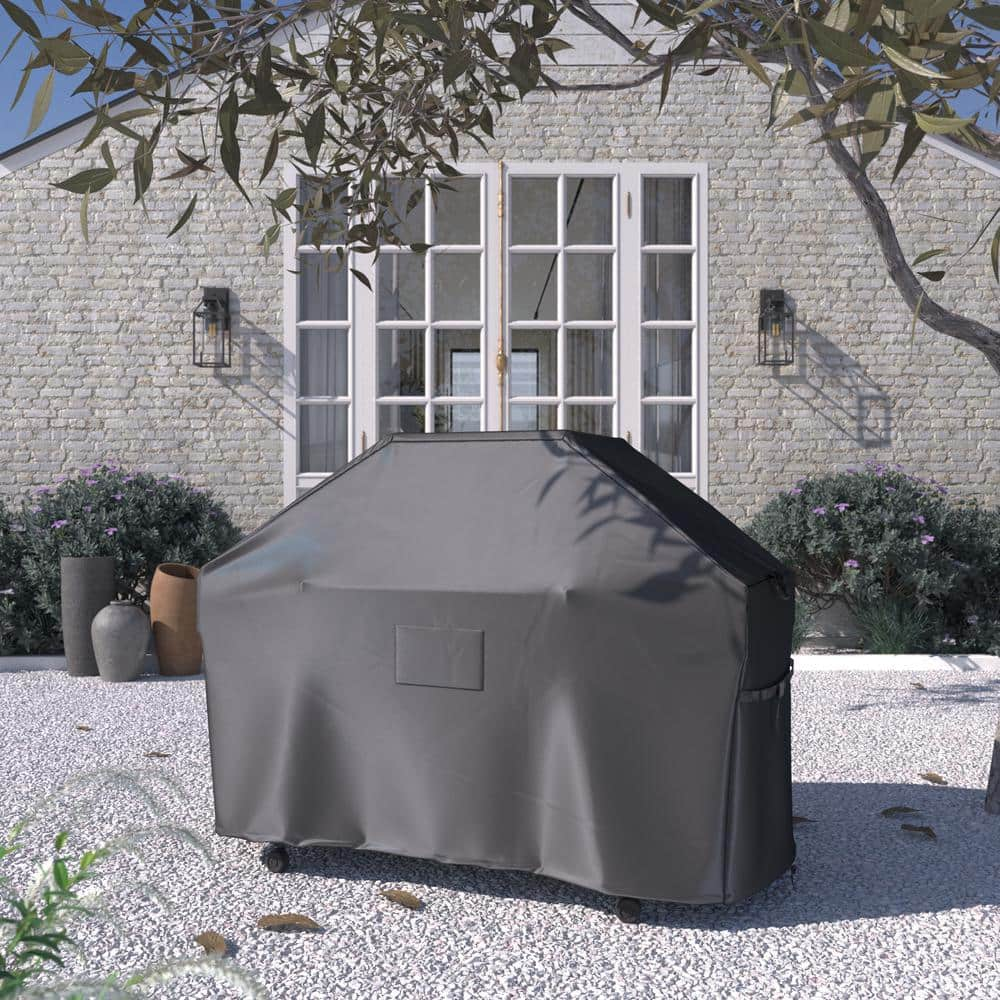 California Umbrella Heavy-Duty Water Resistant Patio 60 in. L x 30 in. W x 45 in. H Medium Patio BBQ Grill Cover