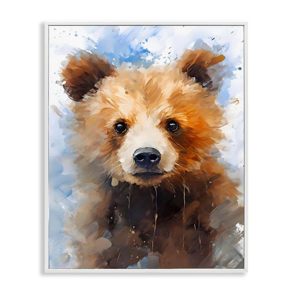 Woodland Nursery Bear by Franklyn Gregory White Framed Animal Giclee Art Print 20 in. x 16 in. price history on PriceWatchPro