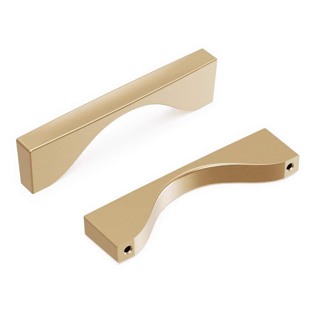 Channel Collection Pull 3-3/4 in. (96mm) Center to Center Satin Champagne Bronze Arch Cabinet Pull