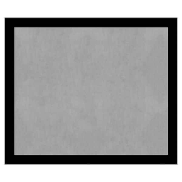 Amanti Art Basic Black 53 in. x 45 in. Framed Magnetic Board