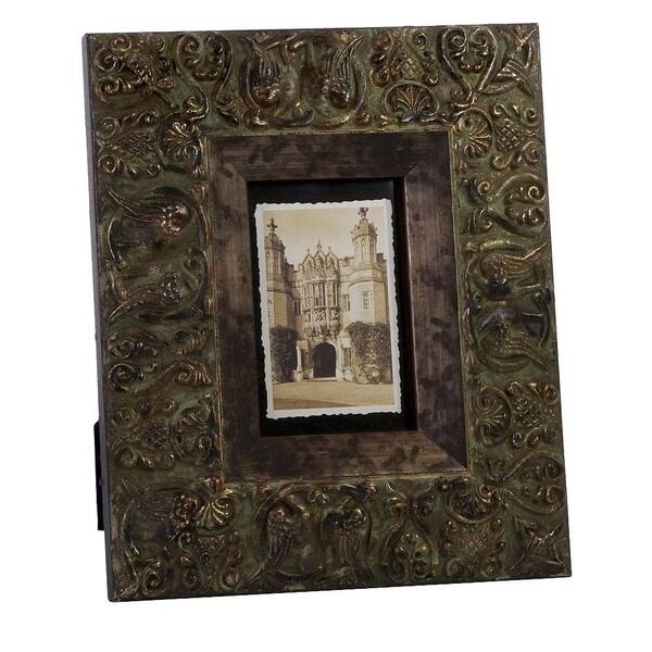 Filament Design Lenor 1-Opening 4 in. x 6 in. Brown Picture Frame