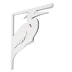 Decorative 16 in. Paintable PVC Heron Mailbox or Porch Bracket
