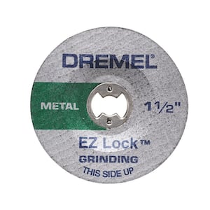 EZ Lock 1-1/2 in. Rotary Tool Metal Grinding Wheel for Metal