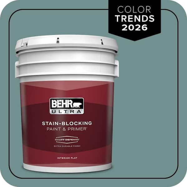 BEHR ULTRA 5 gal. #PPU12-03 Dragonfly Extra Durable Flat Interior Paint & Primer