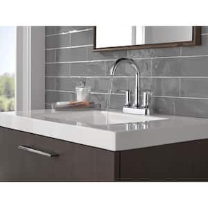 Trinsic 4 in. Centerset Double Handle Bathroom Faucet in Polished Chrome