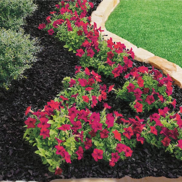 0.8 cu. ft. Black Bagged Recycled Rubber Mulch