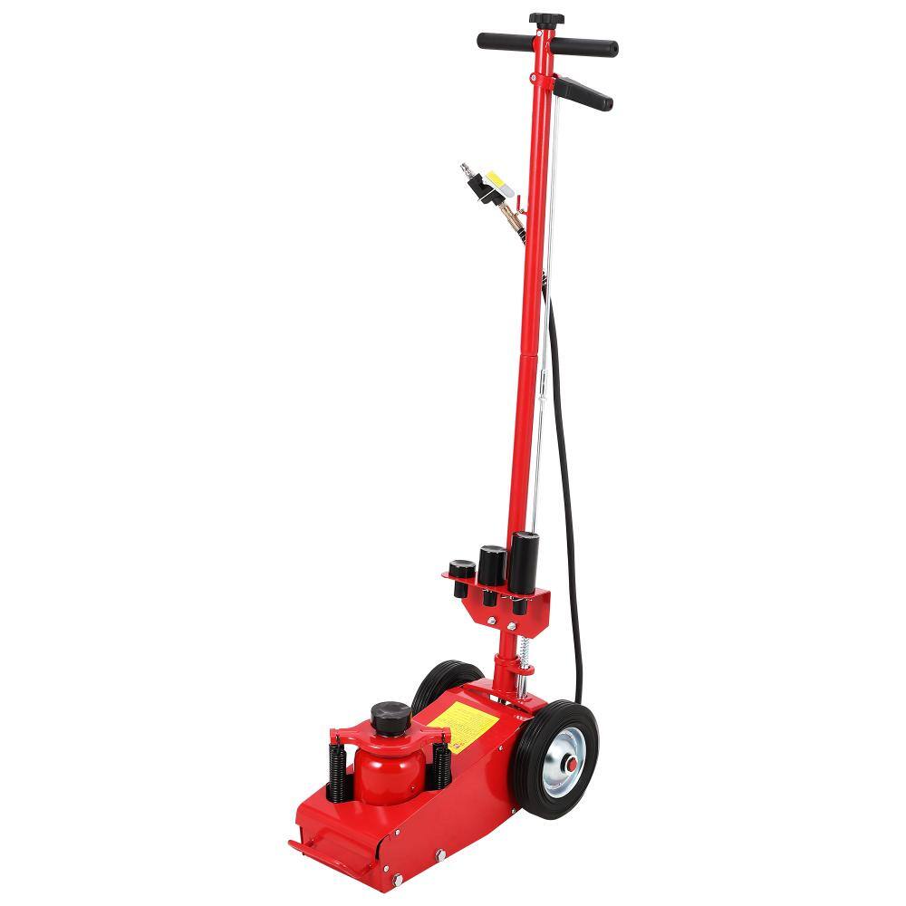 "Red 22 Ton Air Hydraulic Floor Jack, 44,000 lbs, Low Profile 9-17.7"", 4 Adapters, Dual Power" price history on PriceWatchPro