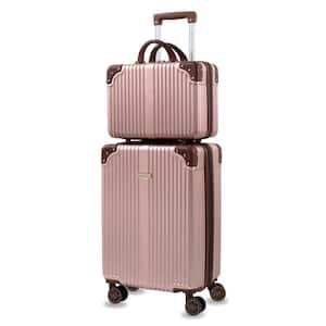 Tresor 2-Piece Rose Gold Carry-On Weekender Expandable Spinner Luggage Set