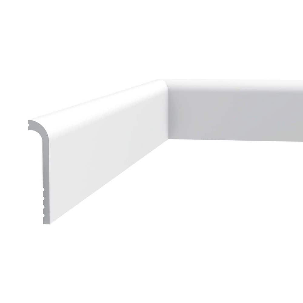 Primed White High Impact Polystyrene Baseboard Moulding Set