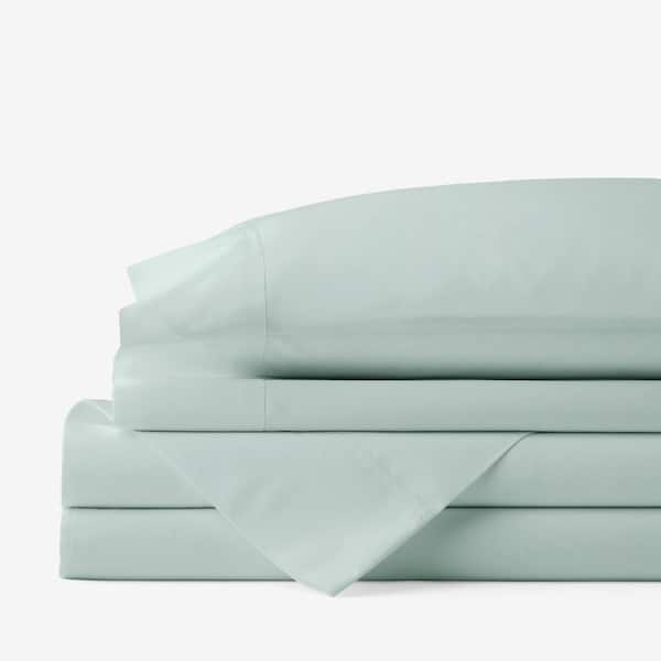 The Company Store Company Cotton Percale Sea Mist Cotton Percale Queen Sheet Set