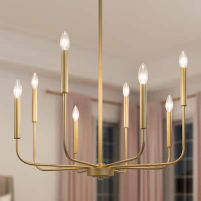 Foyer Dining & Living Room Upgraded Version, 2 Types of Height 8 Arms Modern Light Fixture for Bedroom and Entryway, KSANA Gold Chandelier Kitchen Foyer Dining & Living Room Upgraded Version, 2 Types of Height 8 Arms Modern Light Fixture for Bedroom and Entryway, KSANA Gold Chandelier Kitchen