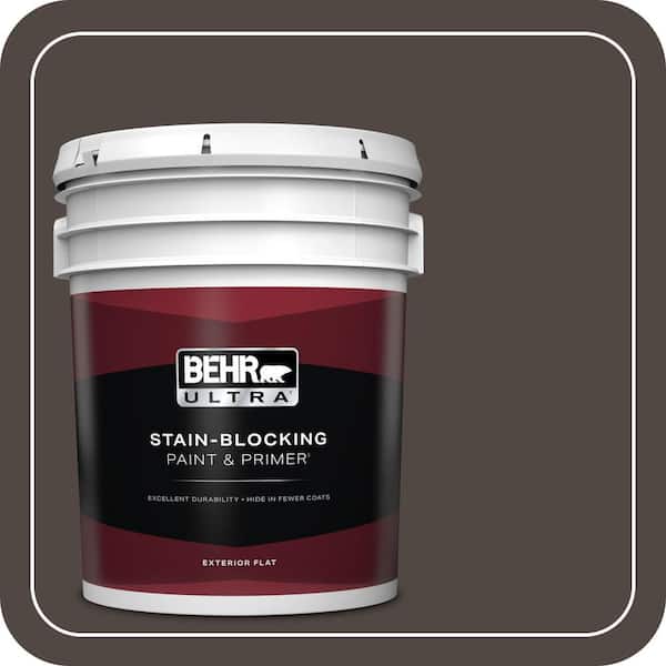 BEHR ULTRA 5 gal. #T12-13 Tribal Drum Flat Exterior Paint & Primer