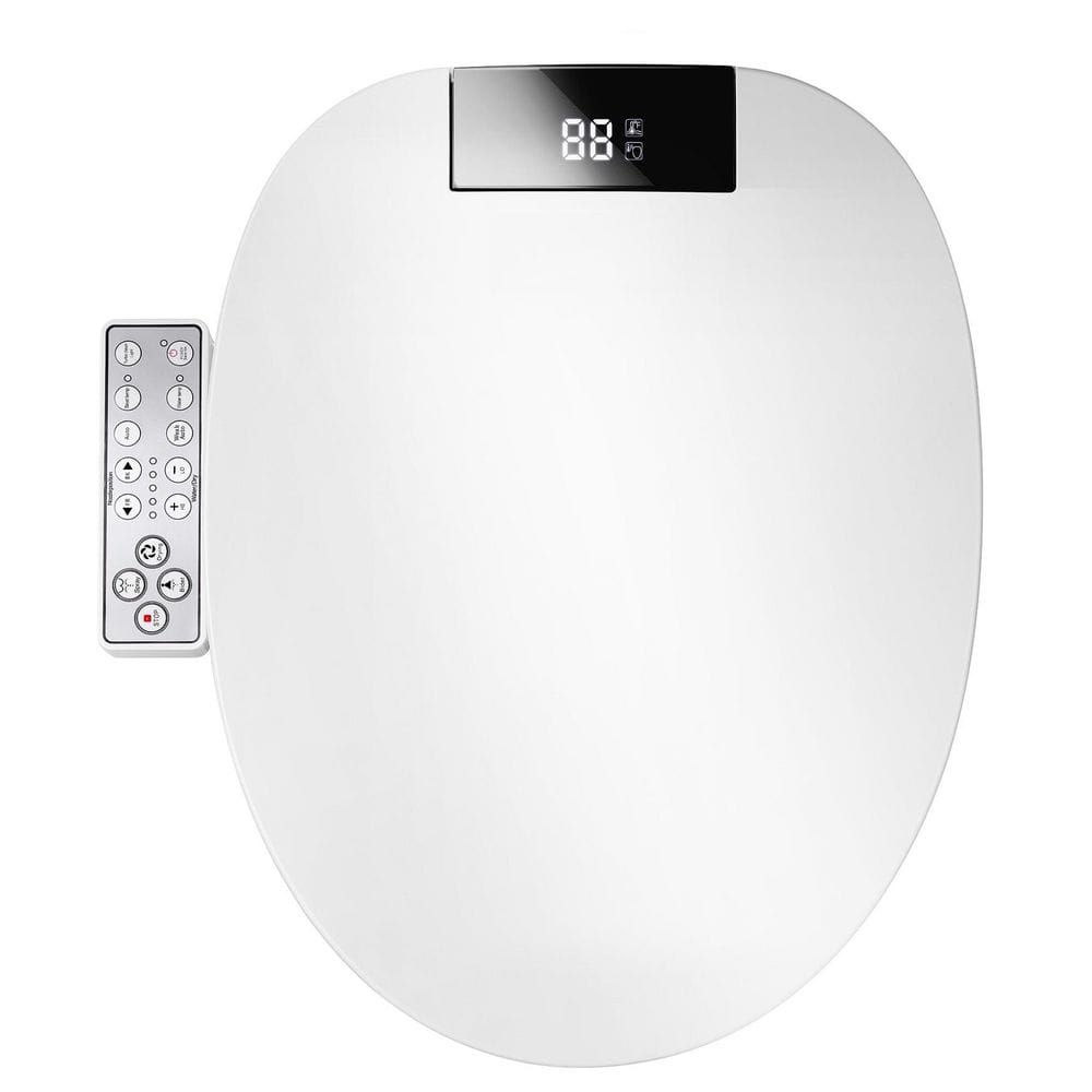 Electric Bidet Seat for Round Toilets in White, Instant Warm Water, Self-Cleaning Nozzle, Multiple Spraying Modes price history on PriceWatchPro