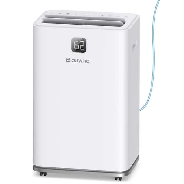 150 Pints 8000 sq.ft. White Dehumidifier with Pump, Auto Defrost, 24 H Timer, 2-peeds, 2.11 Gal. Water Tank