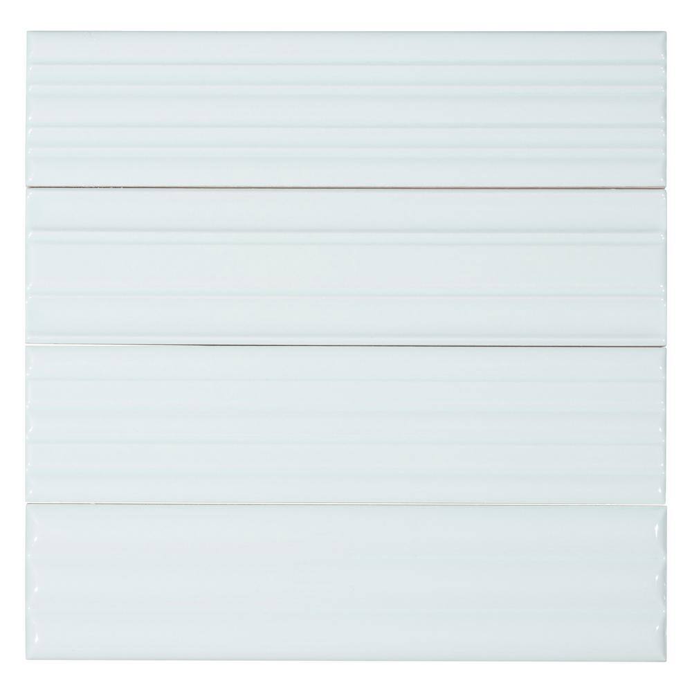 Galor Liniar 3" x 12" Glossy Blue Ceramic Subway Tile