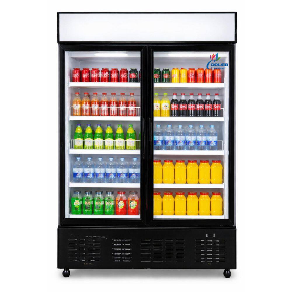 47.5 in. 34.8 cu. ft. Commercial Refrigerator Merchandiser in White Coated Steel