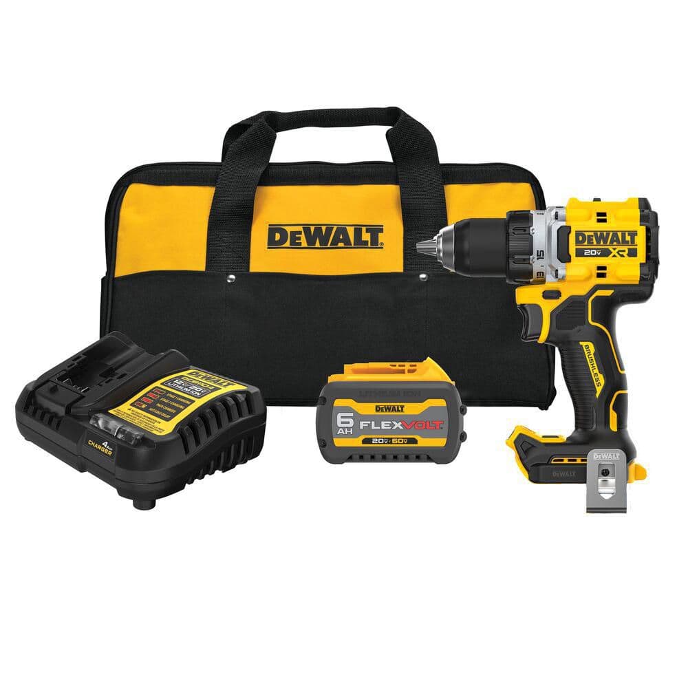 20V MAX XR Lithium-Ion Brushless Cordless 1/2 in. Drill/Driver Kit with 6.0 Ah FLEXVOLT Battery, Charger and Kitbag price history on PriceWatchPro