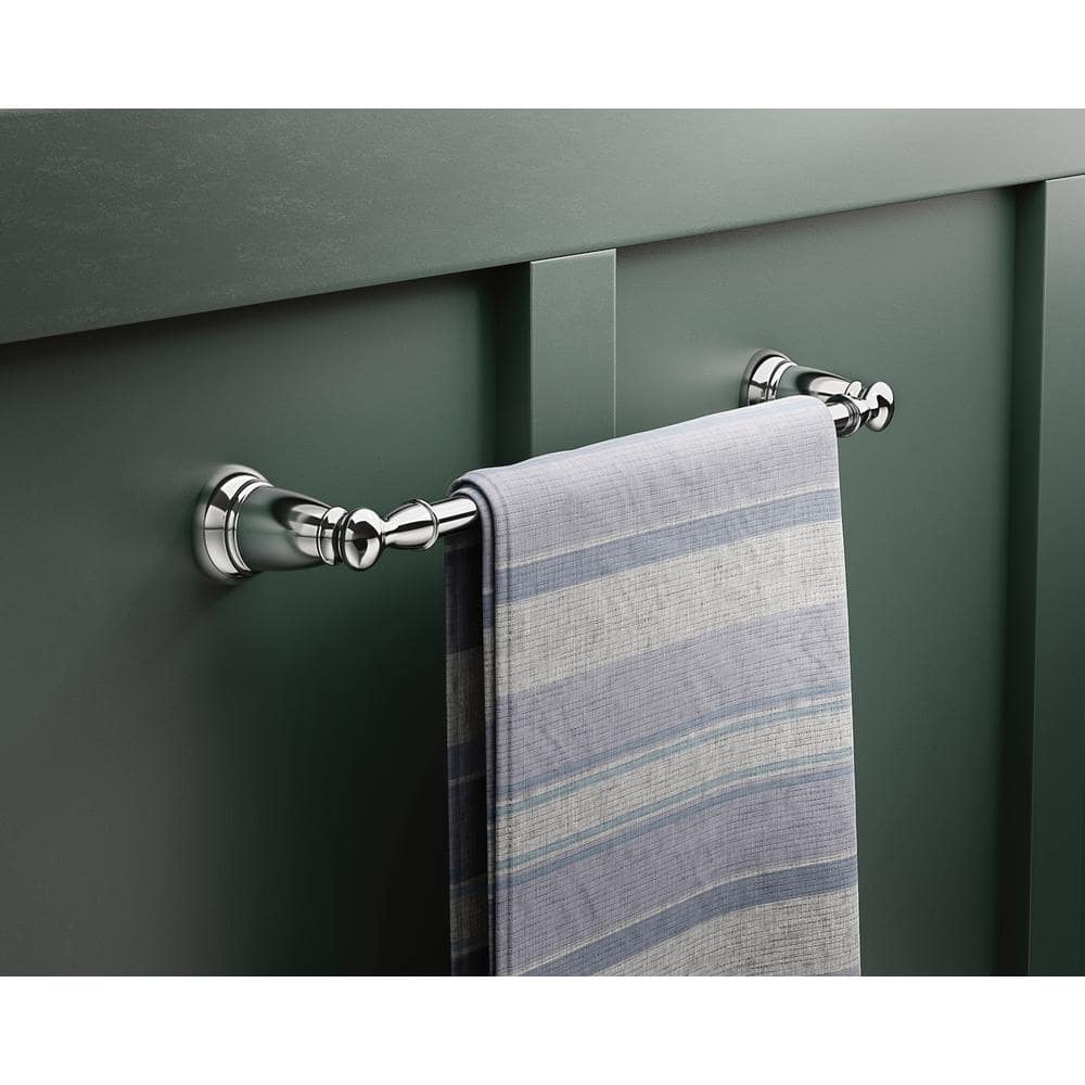Banbury 24-Inch Chrome Wall Mounted Towel Bar