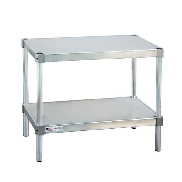 New Age Industrial 15 in. D x 24 in. H x 24 in. D 2-Shelf Aluminum Equipment Stand