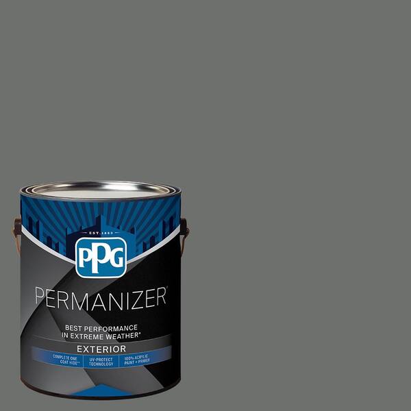 PERMANIZER 1 gal. PPG1010-6 Up in Smoke Semi-Gloss Exterior Paint