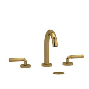 Riu 8 in. Widespread 2-Handle Bathroom Faucet in Brushed Gold