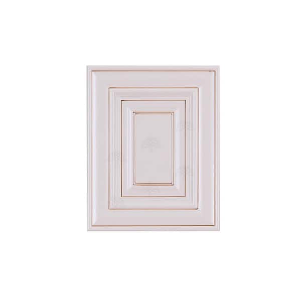 LIFEART CABINETRY Princeton 12 x 15 in. Cabinet Door Sample in Creamy White