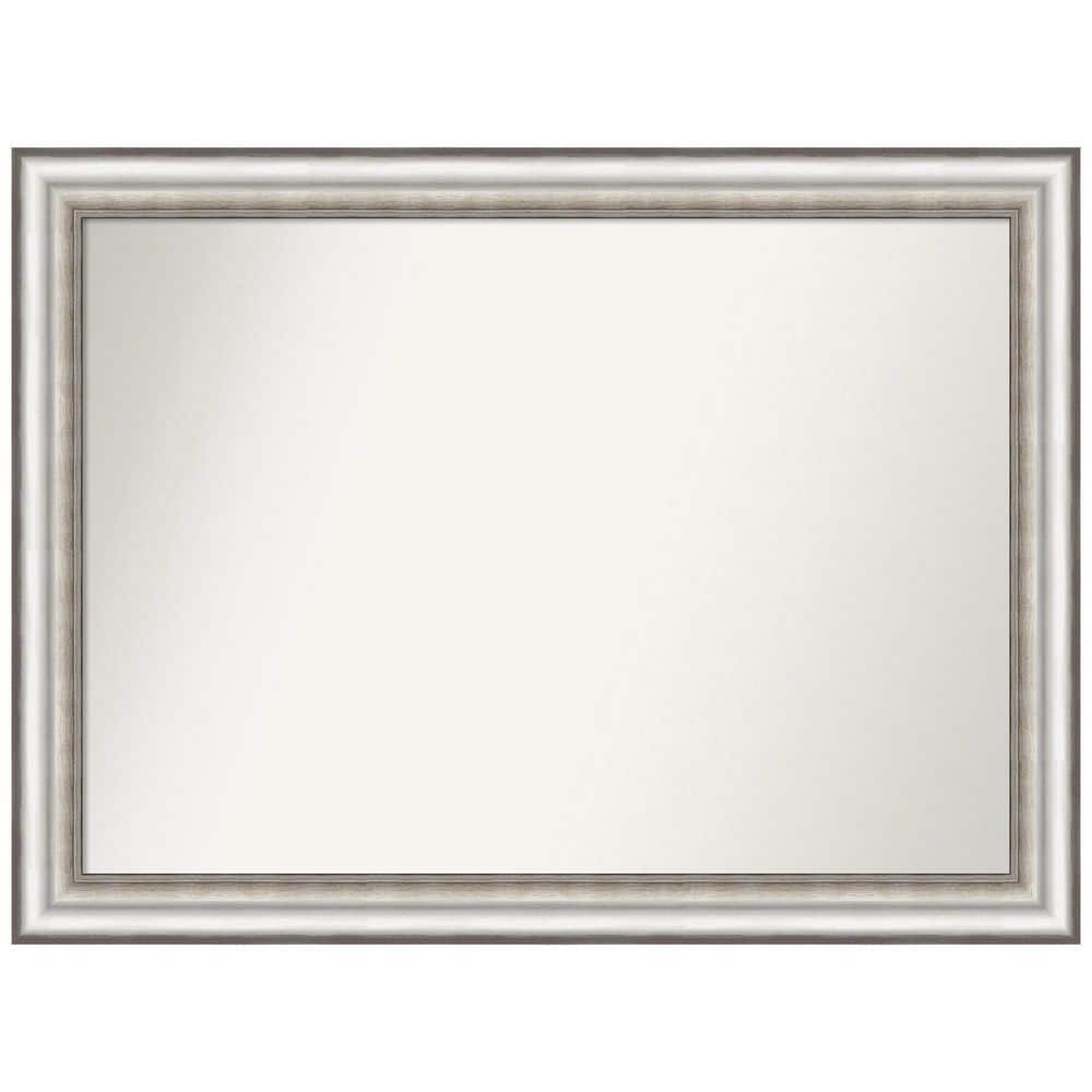 Salon Silver 43.25 in. x 32.25 in. Non-Beveled Modern Rectangle Framed Wall Mirror in Silver price history on PriceWatchPro
