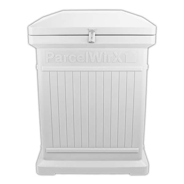 RTS Home Accents ParcelWirx Slate Gray Pewter Vertical Lockable Package Delivery Box