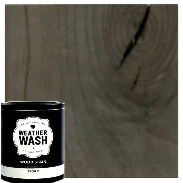Unbranded 1 qt. Storm Interior/Exterior Weatherwash Aging Stain