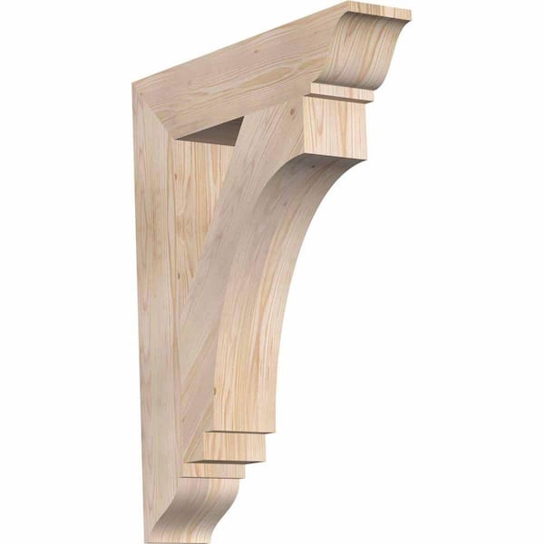Ekena Millwork 5.5 in. x 36 in. x 28 in. Douglas Fir Imperial Traditional Smooth Bracket